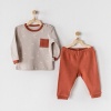Andy Wawa Organik 2li Takım Newborn Baby Bej 3-6 Ay