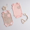 Tiffany Body Kısa Kol 2li Leopard Theme 9-12 Ay