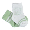 Bibaby Organik Çorap Soket 2li Bear Yeşil 6-12 Ay