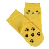 Bibaby Organik Çorap Soket Kaymaz Cats Sarı 1-2Yaş