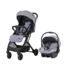 Prego 2034 Aria Travel Sistem Bebek Arabası Gri