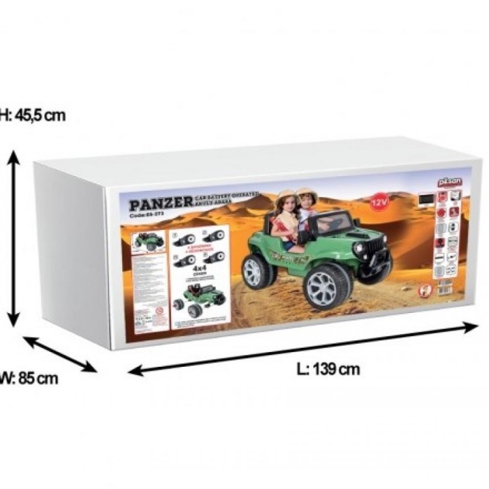 Pilsan Panzer 4X4 Çift Kisilik Akülü Araba