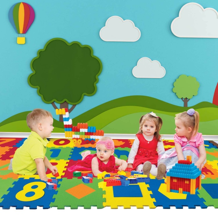 Eva Puzzle Oyun Matı Düz 7mm 33x33