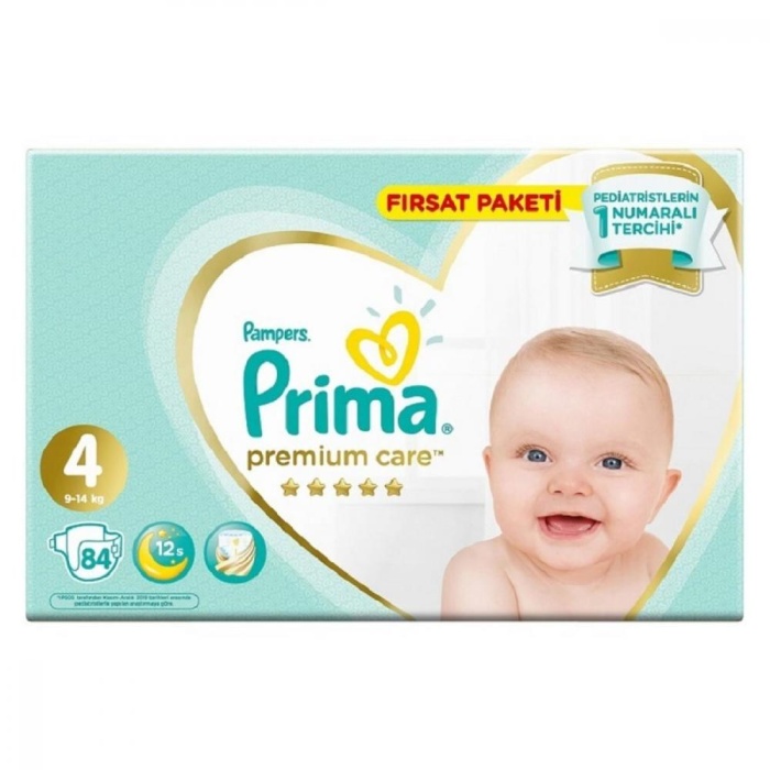 Prima Premium Care Bebek Bezi 4 Beden Maxi 84lü Ultra Fırsat Paketi