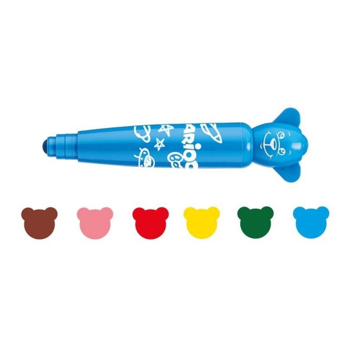 Carioca Baby Teddy Jumbo Yıkanabilir Keçeli Boya Kalemi 12li