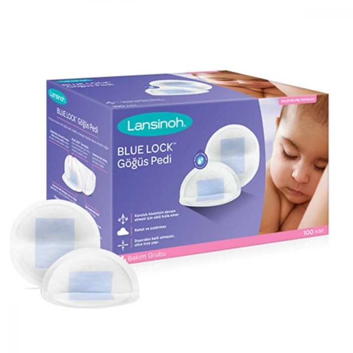 Lansinoh Blue Lock Göğüs Pedi 100lü