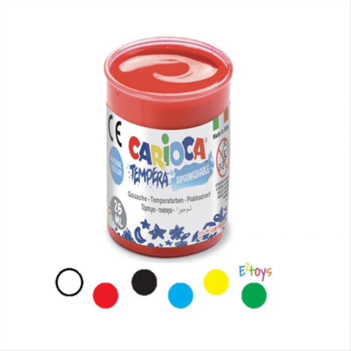 Carioca Tempera Suluboya Süper Yıkanabilir 6lı