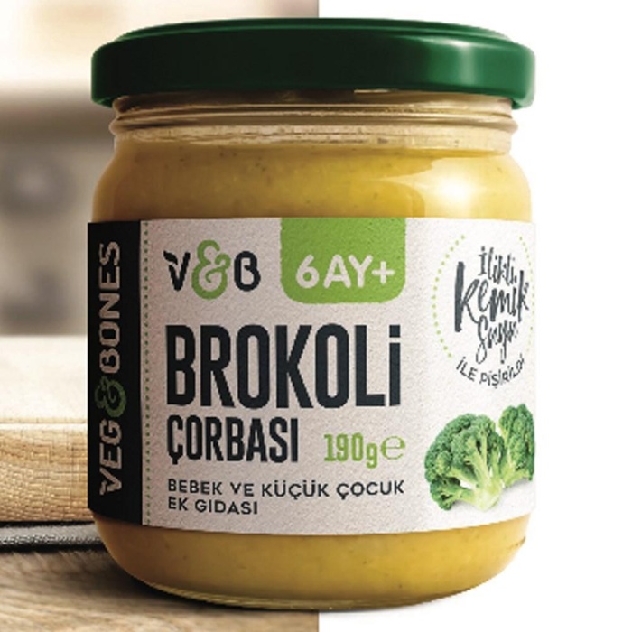 Veg&Bones İlikli Kemik Suyu Brokoli Çorbası 190 gr