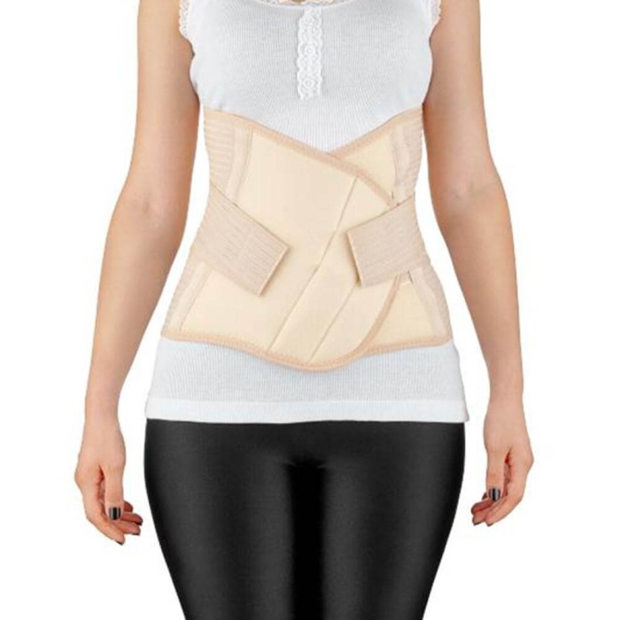 Babyjem Doğum Sonrası Balenli Toparlayıcı Korse Krem L-XL