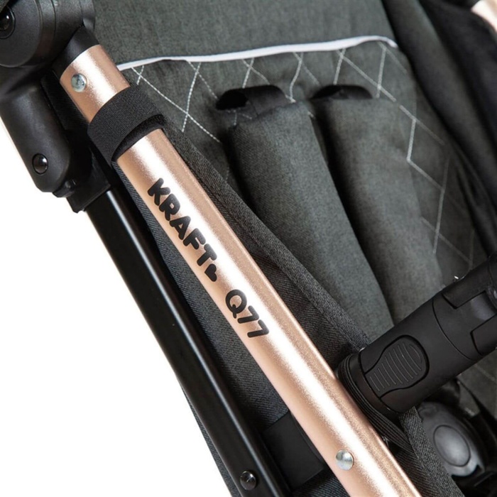Kraft Q77 Doğumdan İtibaren Kullanılabilen, 360° Dönebilen Bebek Arabas Beige