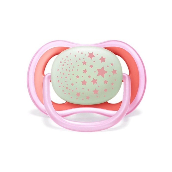 Philips Avent SCF376/22 Ultra Air Karanlıkta Parlar Silikon Emzik 6-18 Ay Kız