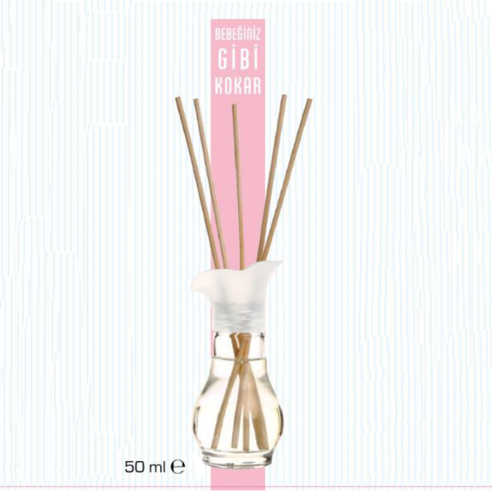 Baby Mall Bambu Çubuklu Oda Parfümü 50ml Pembe