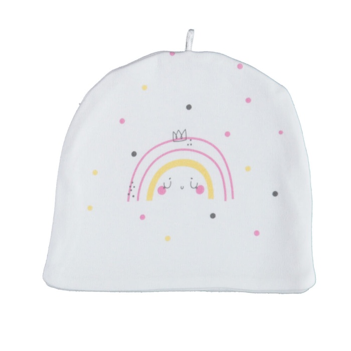 Bibaby Organik Şapka New Happy Ekru 6-12 Ay