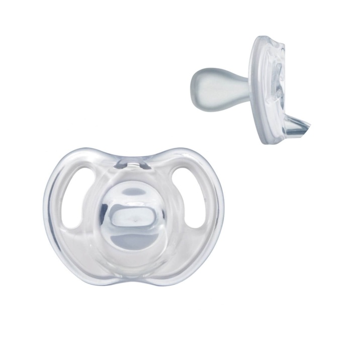Tommee Tippee Ultra Hafif Silikon Emzik 2li 6-18 Ay Mavi - Beyaz