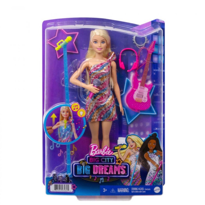 Barbie Büyük Hayaller Serisi Malibu Şarkıcı Bebek