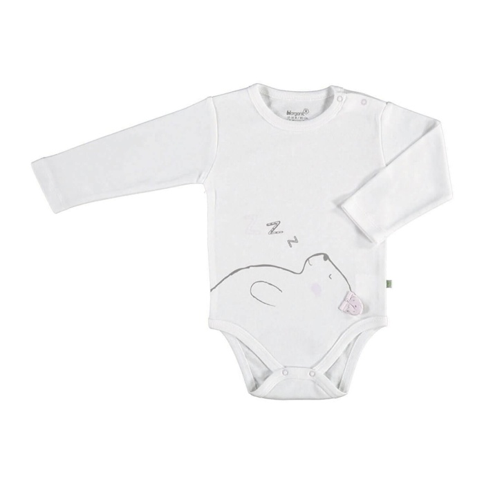 Bibaby Organik Body Lady Animals Ekru - Pembe 3 Yaş