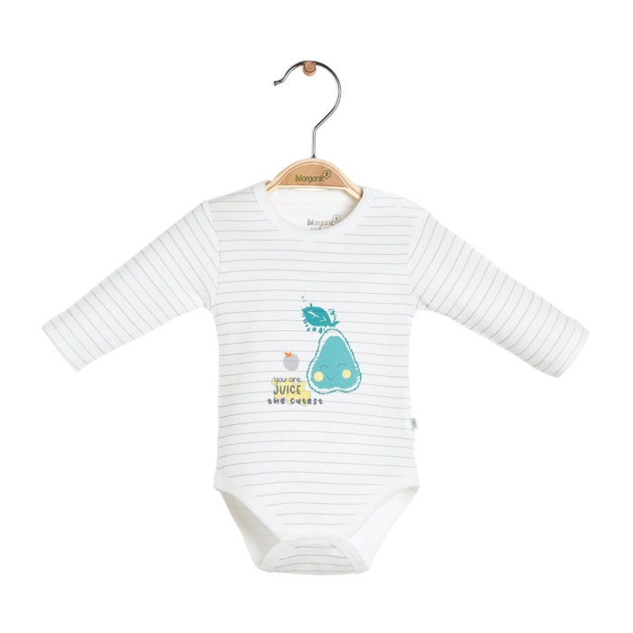 Bibaby Organik Body Pear Is So Sweet Ay Ekru - Yeşil 18-24Ay
