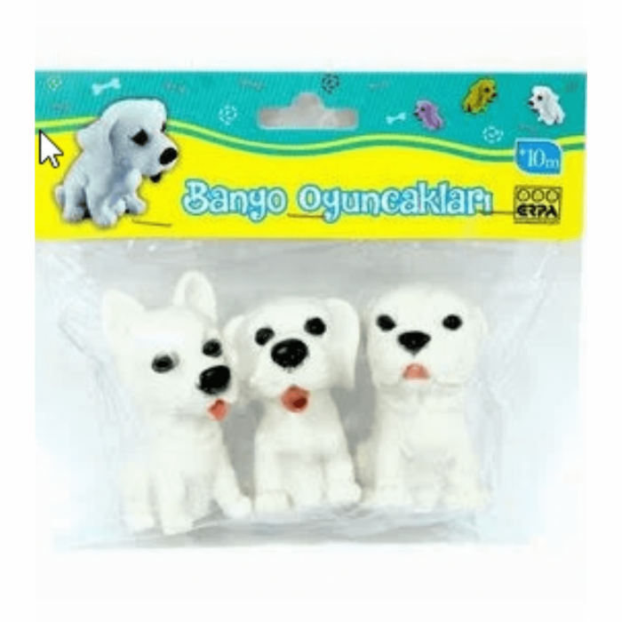 Filede 3lü Banyo Oyuncağı Köpek Set