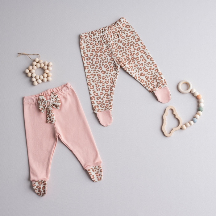Tiffany Pantolon Patikli 2li Leopard Theme 9-12 Ay