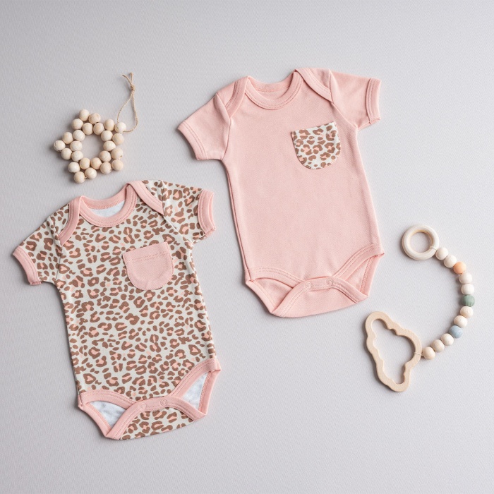 Tiffany Body Kısa Kol 2li Leopard Theme 18-24Ay