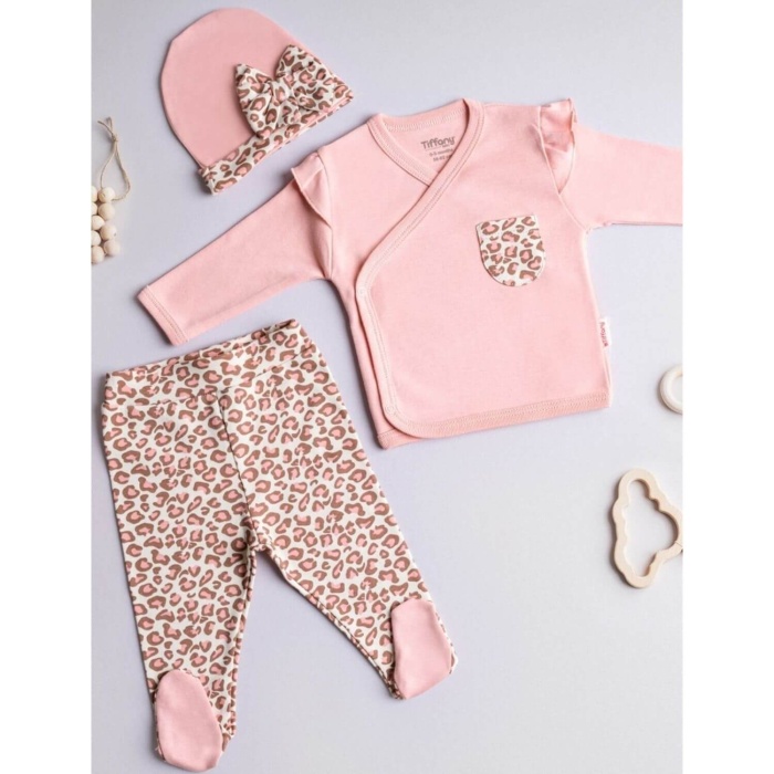 Tiffany Zıbın Takımı 3lü Leopard Theme 0-3 Ay