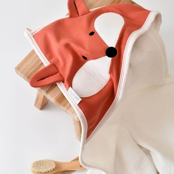 Bibaby Havlu Sweet Fox Ekru - Kiremit