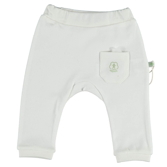 Bibaby Organik Pantolon Patiksiz Basic Nature Ekru 9-12 Ay