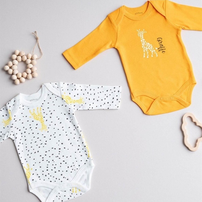 Tiffany Body Uzun Kol 2li Giraffe Theme 24-36Ay