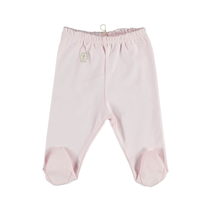 Bibaby Organik Pantolon Patikli Basic Nature Pembe 9-12 AY