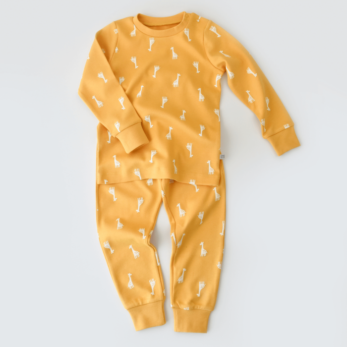Bibaby Pijama Takımı Happy Graffe Hardal 6-7Yaş