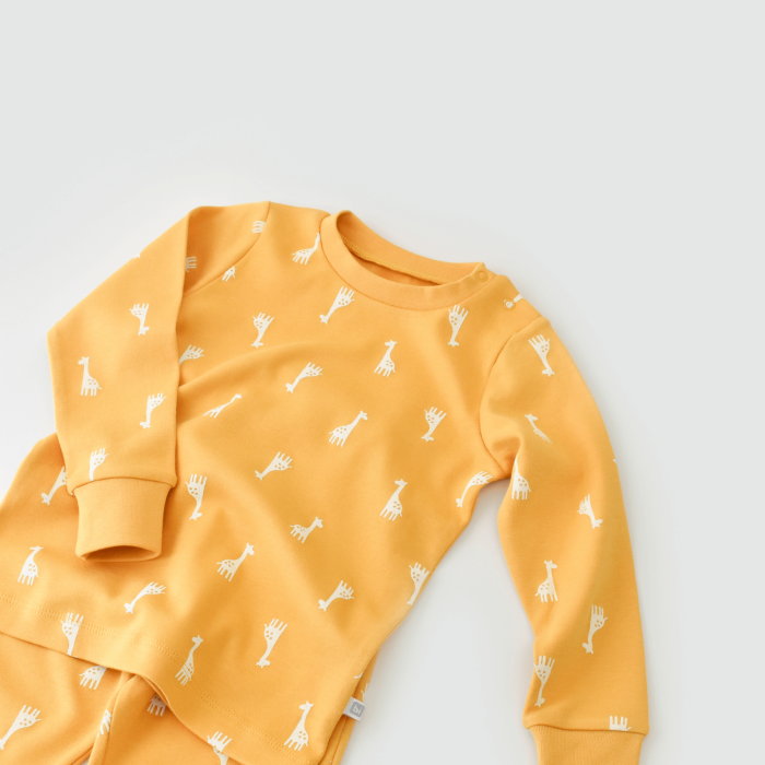 Bibaby Pijama Takımı Happy Graffe Hardal 6-7Yaş