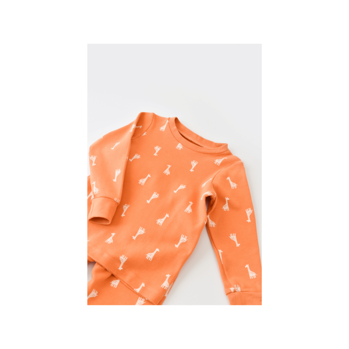Bibaby Pijama Takımı Happy Graffe Turuncu 6-7Yaş