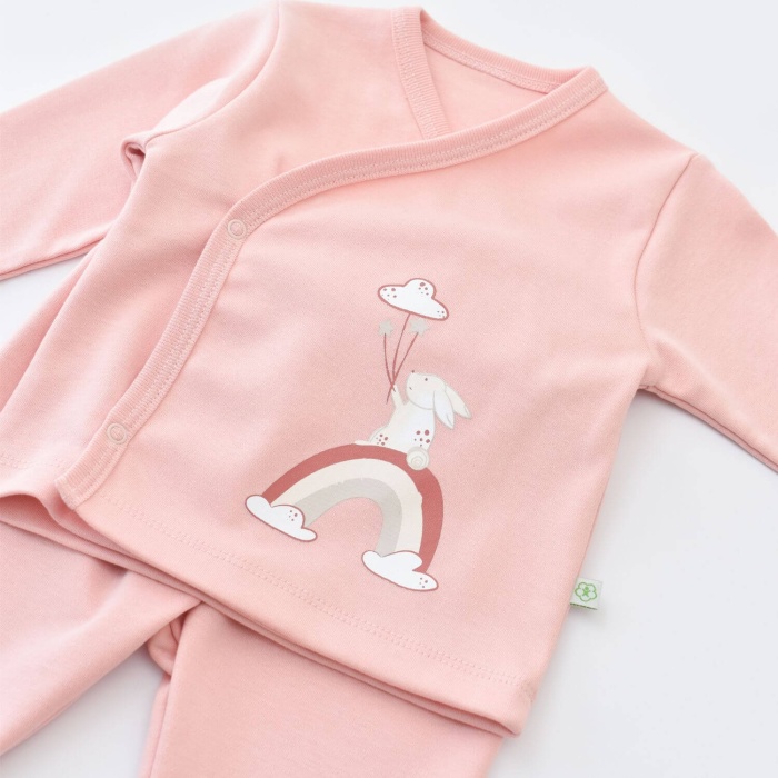 Bibaby Organik Hastane Çıkışı 5li Live Color Rabbit Somon 0-3 Ay