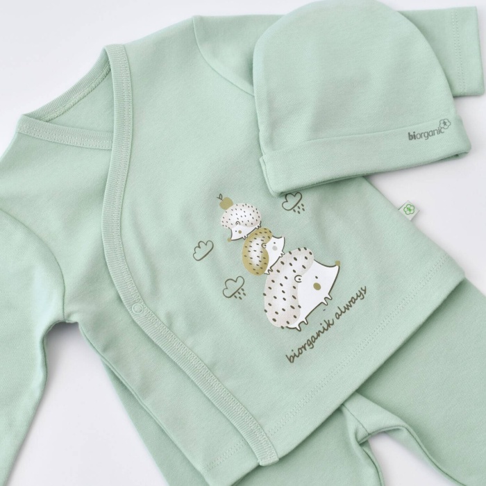 Bibaby Organik Hastane Çıkışı 5li Happy Always Yeşil 0-3 Ay