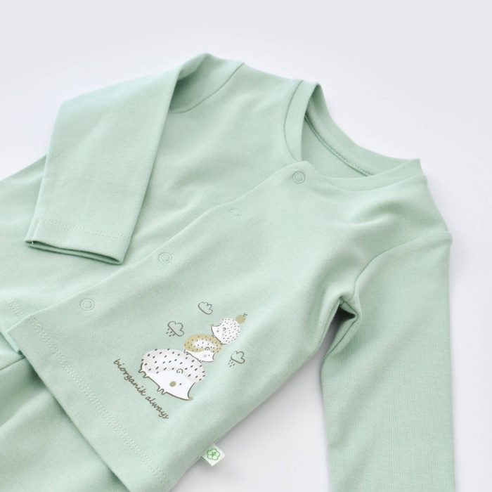 Bibaby Organik Çorap Dizaltı Animals Kahverengi 7-8Yaş