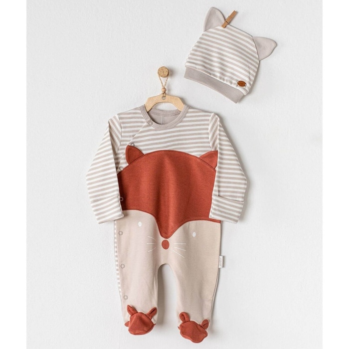 Andy Wawa Tulum Takımı Organik Cotton Bej 6-9 Ay
