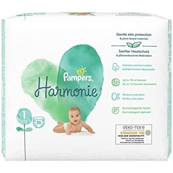 Prima Harmonie Bebek Bezi 1 Beden Yenidoğan 2-5 kg 26lı