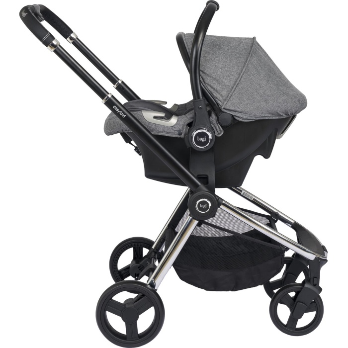 Bagi Easyfold 2 Capsul Travel Sistem Bebek Arabası Silver Grey