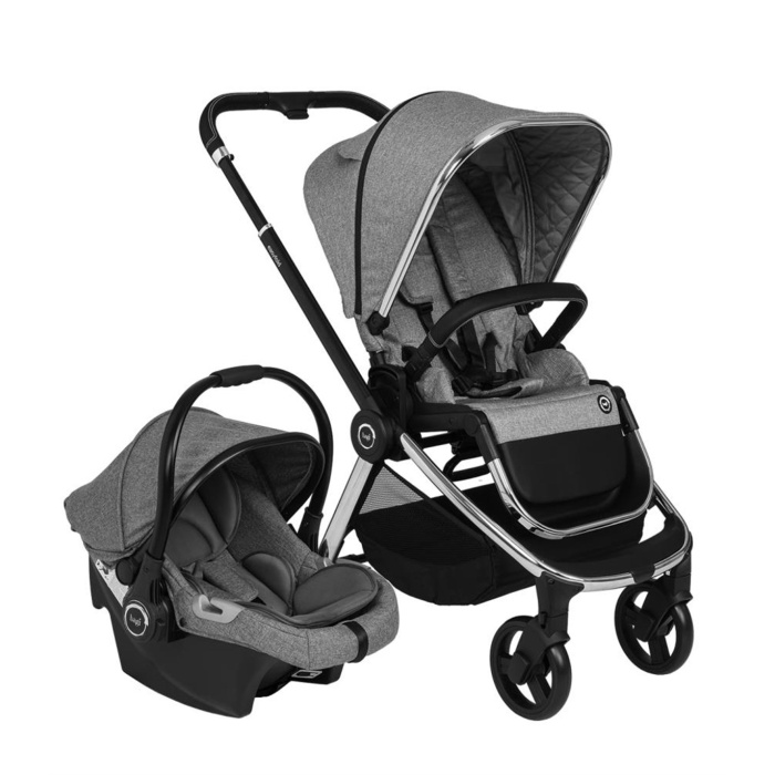 Bagi Easyfold 2 Capsul Travel Sistem Bebek Arabası Silver Grey