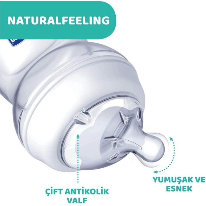 Chicco Natural Feeling Silikon Emzikli PP Biberon 250 ml 2+ Ay