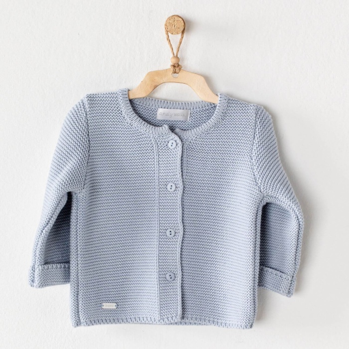 Andy Wawa Ceket Knitwear Basic Mavi 18-24Ay
