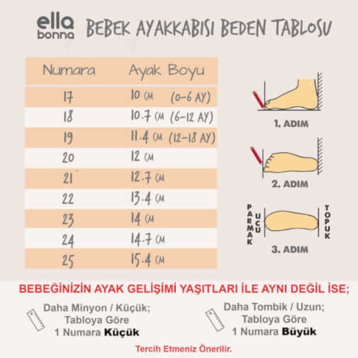 Ella Bonna Bebek Ayakkabısı Hakiki Deri Mokasen Beyaz 22