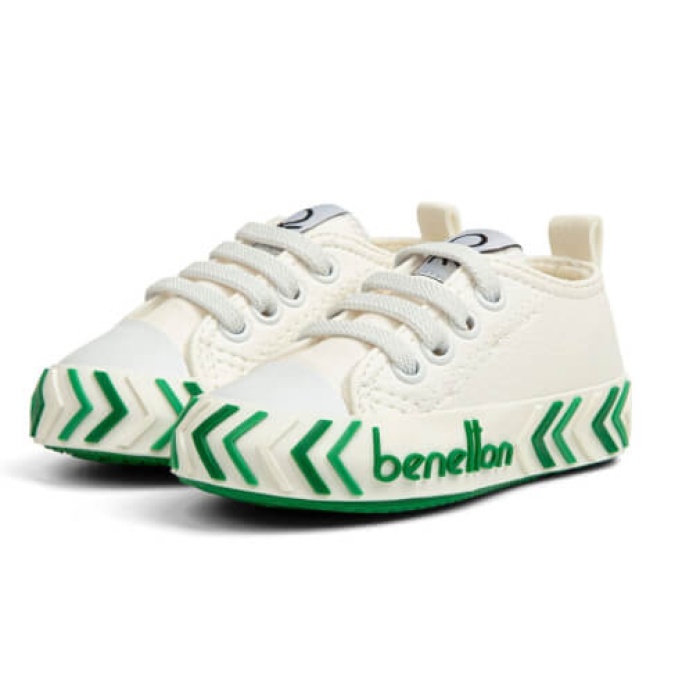 Benetton Ayakkabı Spor Beyaz - Yeşil 24