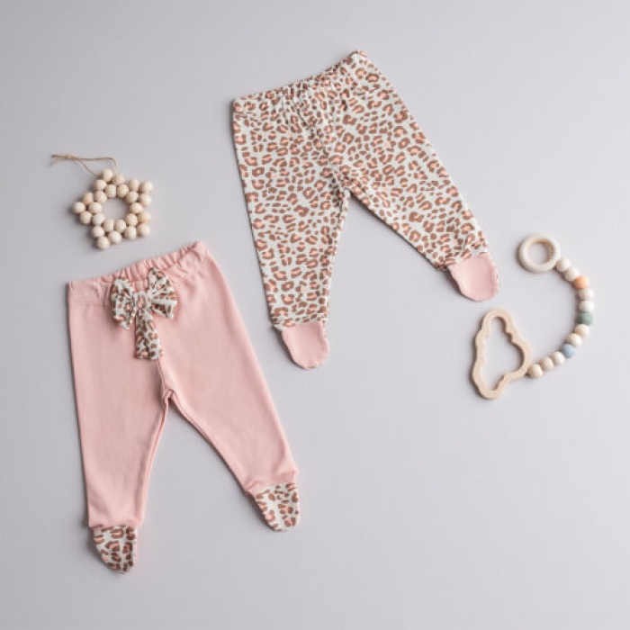 Tiffany Pantolon Patikli 2li Leopard Theme 6-9 Ay