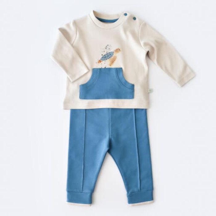 Bibaby Organik 2li Takım Caretta In Live Taş İndigo 18-24Ay