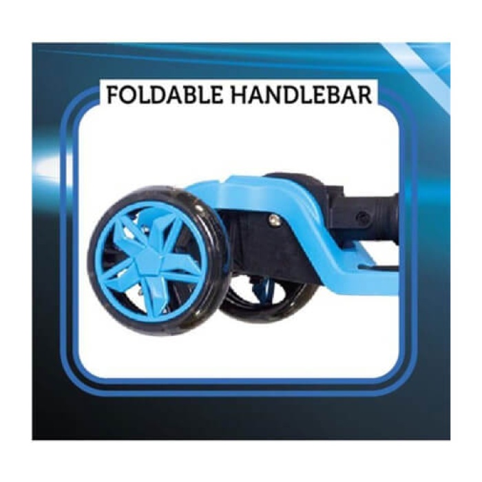 Cool Wheels Tulpar Işıklı Katlanır Scooter Mavi
