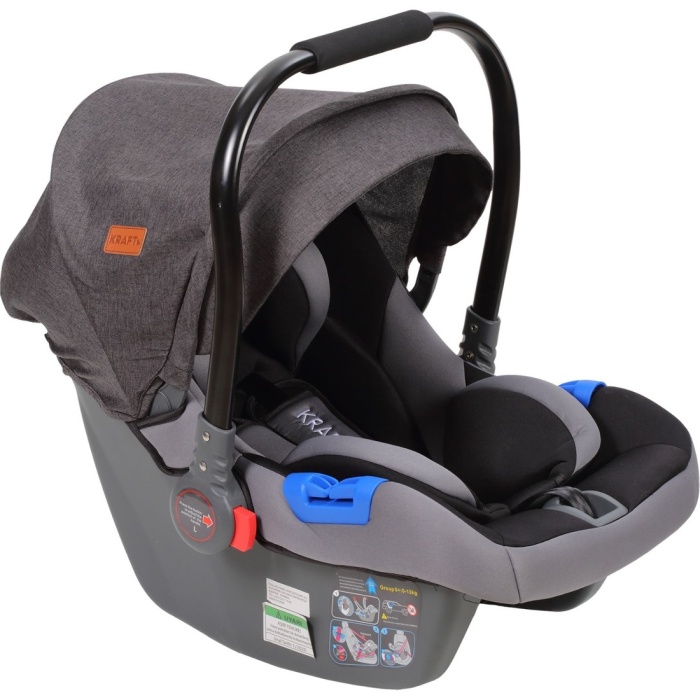 Kraft PU Travel Sistem Bebek Arabası Dark Grey
