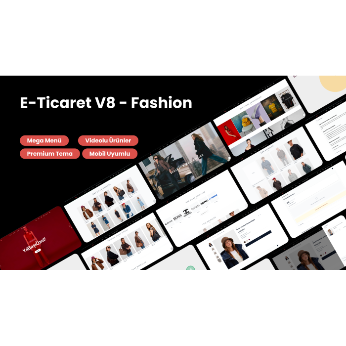 Profesyonel E-Ticaret V8 Fashion