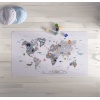 Evmila Dünya Haritası Desen Halı Modeli