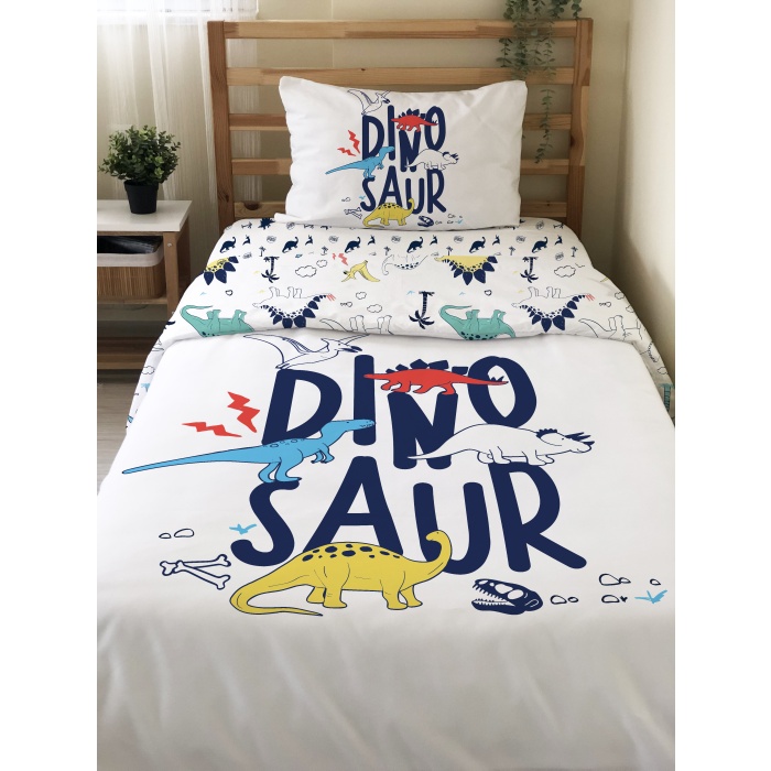 Evmila Dinozor Desenli Nevresim Takımı